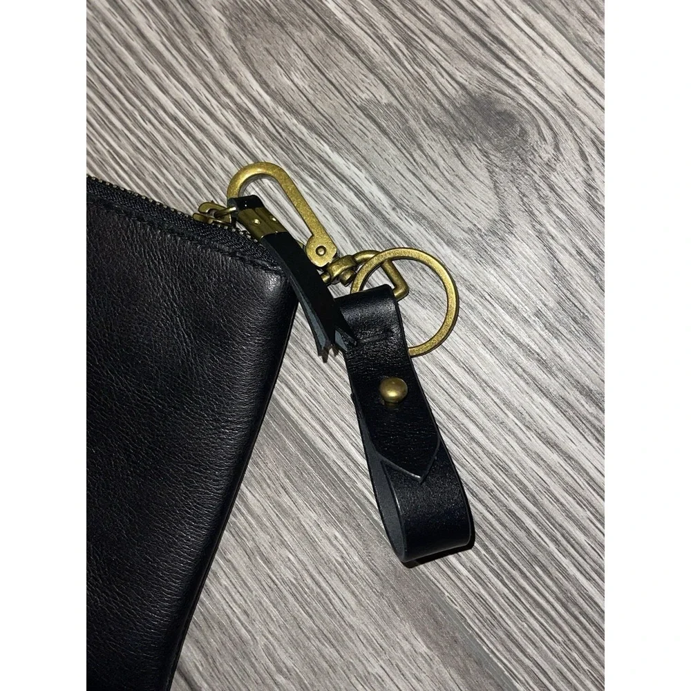 Madewell New W/tags Black‎ Leather Wristlet Pouch